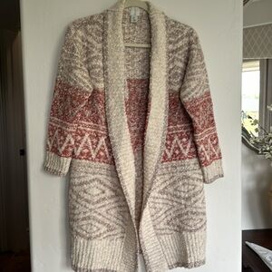 JOIE  long knit cardigan sweater -small